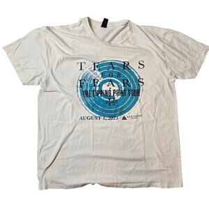 2023 Tears for Fears Tipping Point Tour Concert Band Tee White Size XL